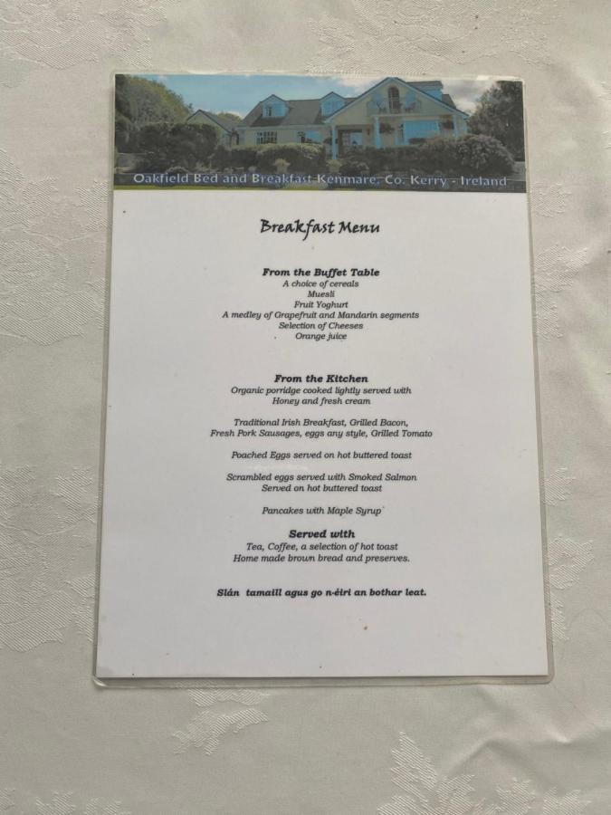 Oakfield Bed & Breakfast Kenmare Ngoại thất bức ảnh